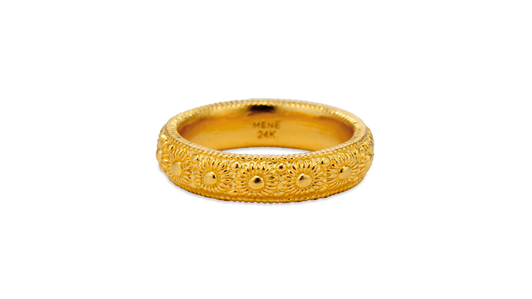 Etruscan Sun Band 24 Karat Gold